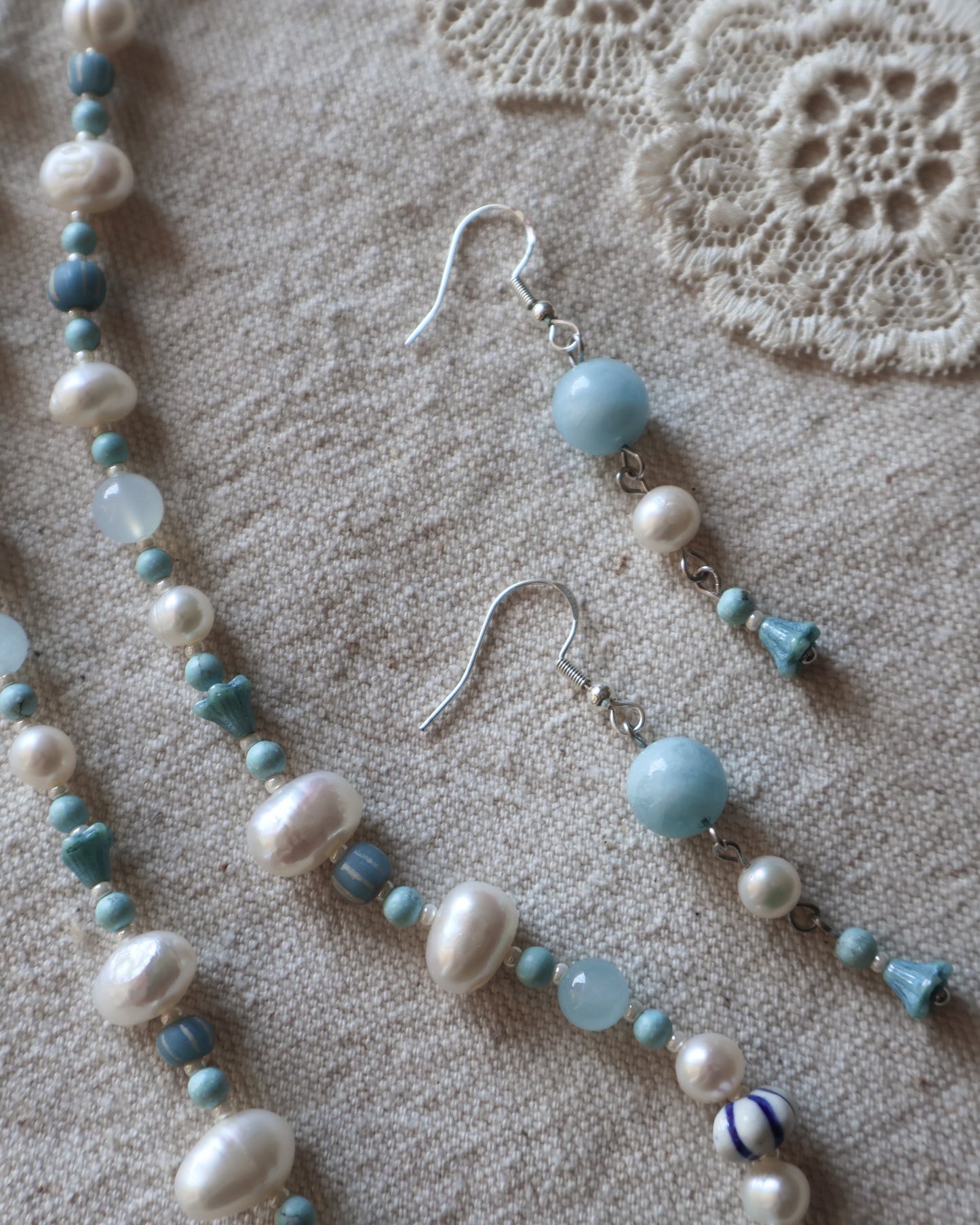 Ocean Necklace and Earring Set