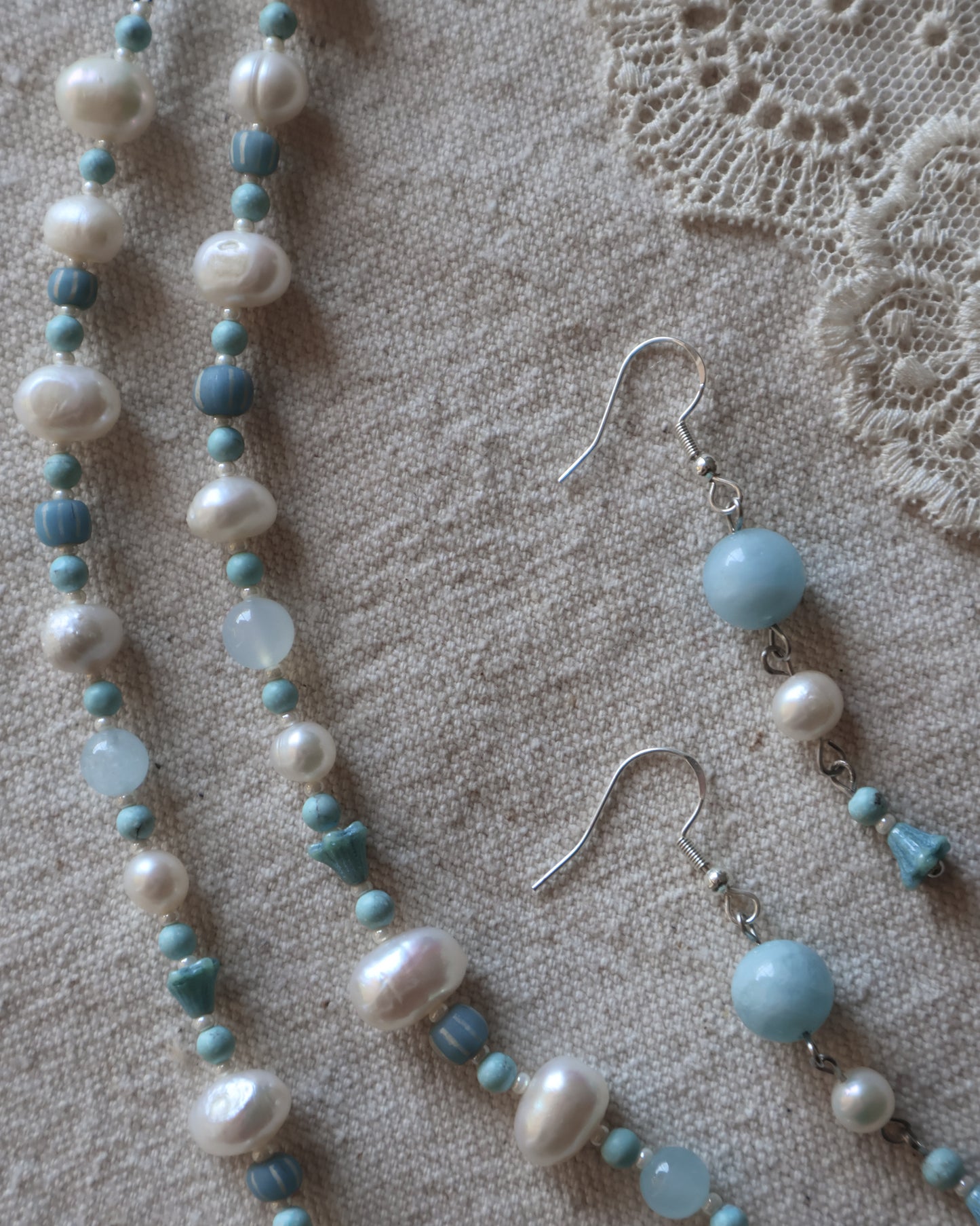 Ocean Necklace and Earring Set