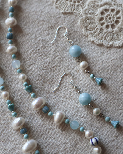 Ocean Necklace and Earring Set